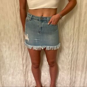 tractr girls jean skirt